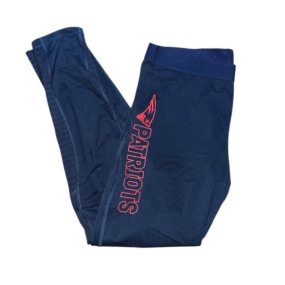 Nike NFL Patriots Team Apparel Compression Leggings Sz XL Womens Navy Stretch Fi - Picture 1 of 10